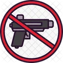 No Pistol No Weapon Forbidden Icône