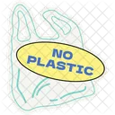 No Plastic Ecology Eco Icon