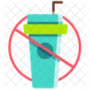No Plastic Cup Icon