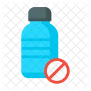 No Plastic Plastic Recycle Icon