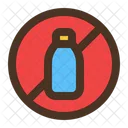 No Plastic No Bottle Bottles Icon