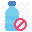 No Plastic Plastic Bottle No Plastic Bottles Icon