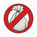 No Plastic Bag Bag Plastic Icon