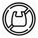 Forbidden Signaling Plastic Bag Icon