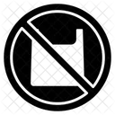 No Plastic Bag Icon