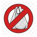 No Plastic Bag Bag Plastic Icon