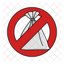 No Plastic Bag Bag Plastic Icon