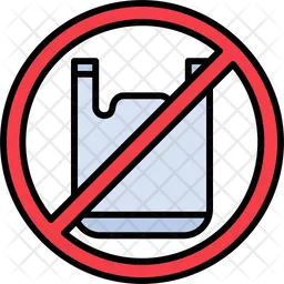 No Plastic Bags  Icon