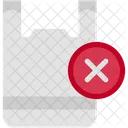 No Plastic Bags Ecology Pollution Icon