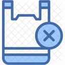 No Plastic Bags Ecology Pollution Icon