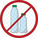 No Plastic Bottle Plastic No Plastic Icon