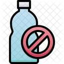 No Plastic Bottle Icon