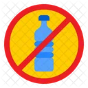 No Plastic Bottle No Plastic Recycle Icon