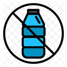 No Plastic Bottle  Icon