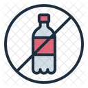 No Plastic Bottle Ecology Pollution Icon