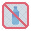 No Plastic Bottle Plastic Free Reduce Waste Icon