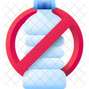 No Plastic Bottles Icon