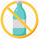 No Plastic Bottles Plastic Bottle No Liquid Icon