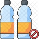 No Plastic Bottles No Plastic Save Earth Icon