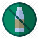 No Plastic Bottles Forbidden Plastic Icon