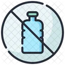 No Plastic Bottles Icon