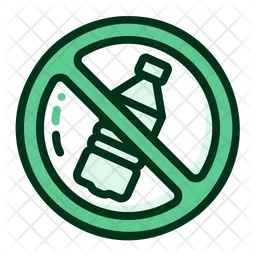 No Plastic Bottles  Icon