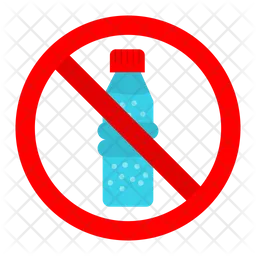 No Plastic Bottles  Icon