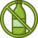 No Plastic Bottles Plastic Bottle No Liquid Icon