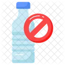 No Plastic Bottles Ban Icône