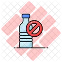 No Plastic Bottles Ban Icône