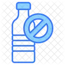 No Plastic Bottles Ban Icône