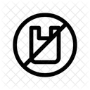 No Plastic Ban Icon