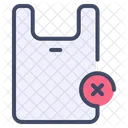 No Plastic Bag Icon
