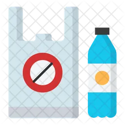 No Plastic Use  Icon