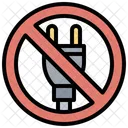 No Plug Electronics Electricity Icon