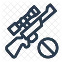No Poaching Illegal Hunting Law Enforcement Icon