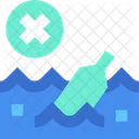 No Pollution Ocean Waste Icon