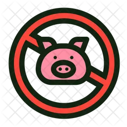 No pork  Icon