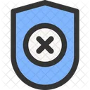 No Protection Shield Icon