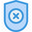 No Protection Shield Icon