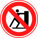No Push Sign Forbidden Icon