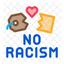 No Racism Torn Icon