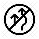 Prohibido Adelantar Senalizacion Adelantar Icono