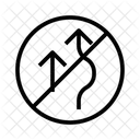 Prohibido Adelantar Senalizacion Adelantar Icono