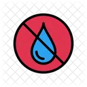 Agua Combustible No Permitido Icono