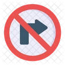 Road Notallowed Sign Icon