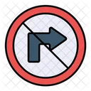 Road Notallowed Sign Icon