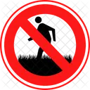 No Running Environmental Turn Off Icon