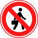 No Running Environmental Turn Off Icon