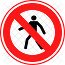No Running Environmental Turn Off Icon
